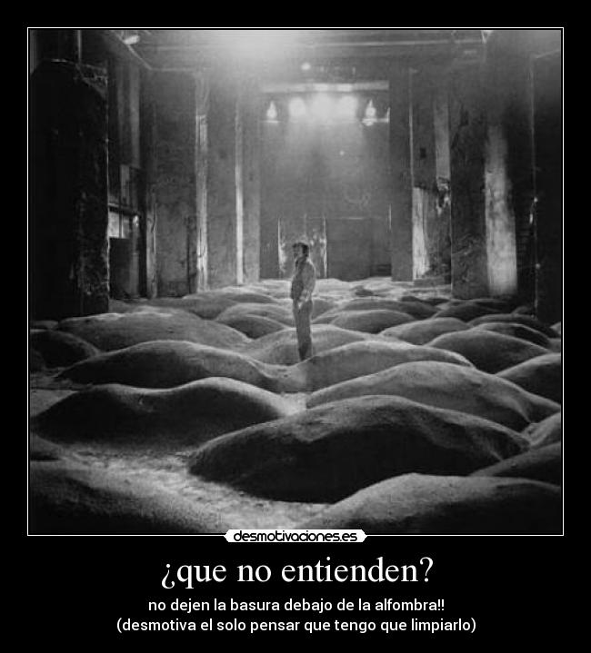 ¿que no entienden? -
