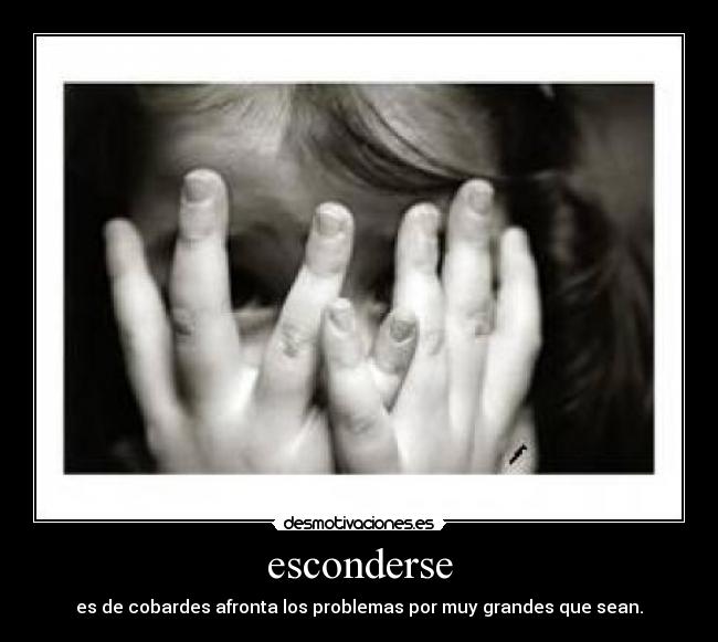 esconderse -