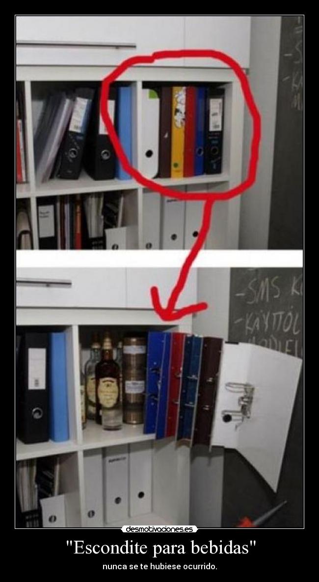 Escondite para bebidas - 
