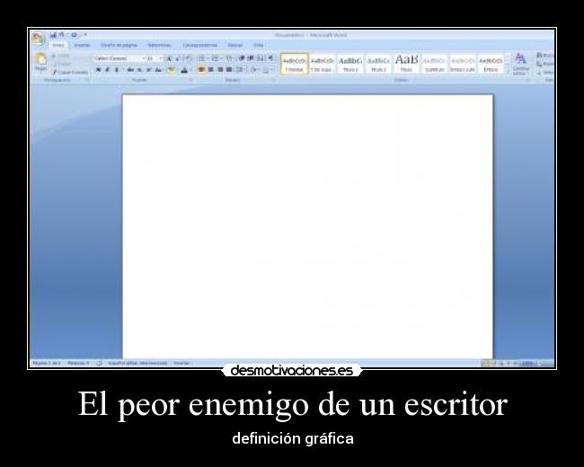 El peor enemigo de un escritor - 
