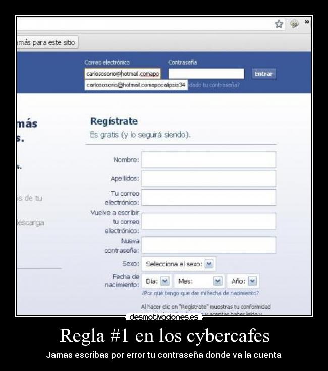 carteles cyber cafes regla numero1 luchop12 desmotiva desmotivaciones