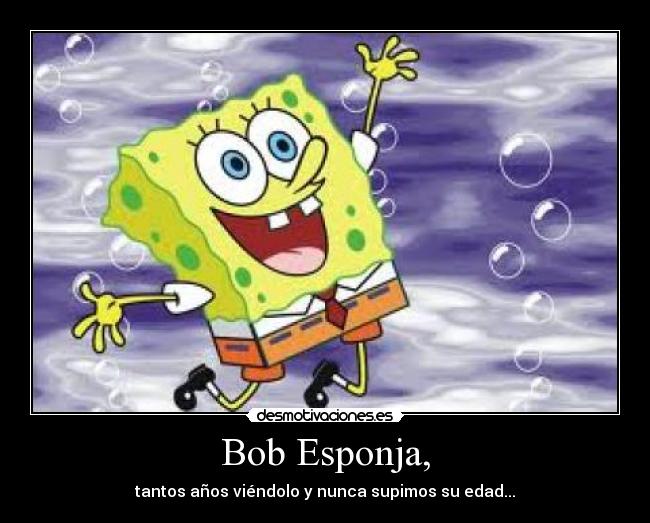 Bob Esponja, -