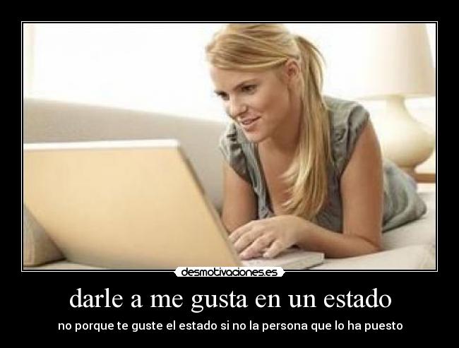 darle a me gusta en un estado - 