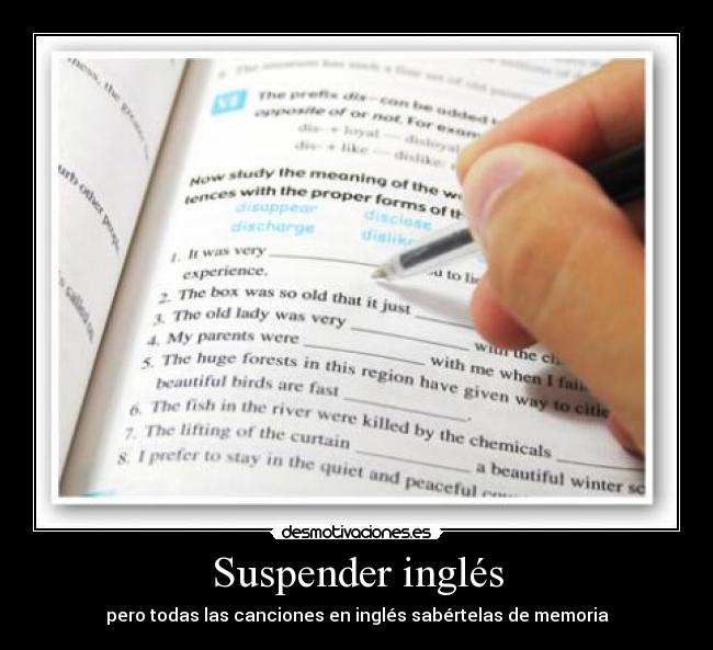 carteles ingles desmotivaciones