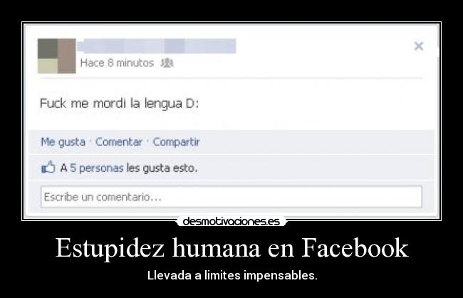 Estupidez humana en Facebook -