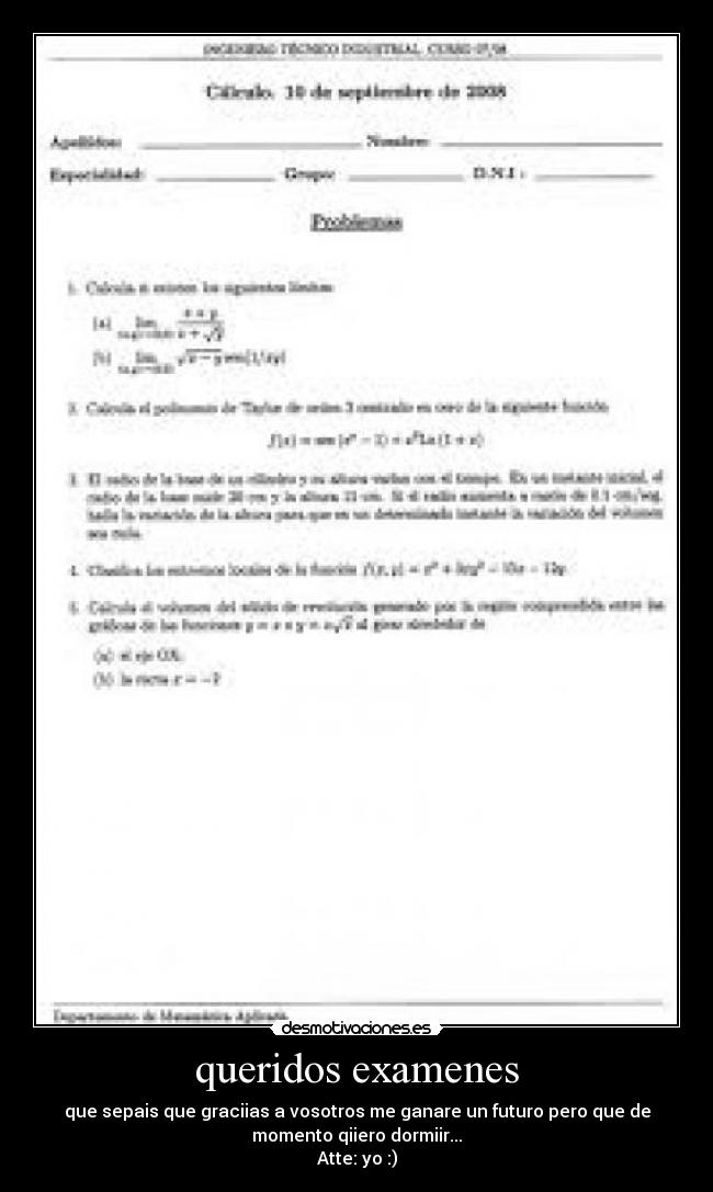 carteles examenes ss1996 desmotivaciones