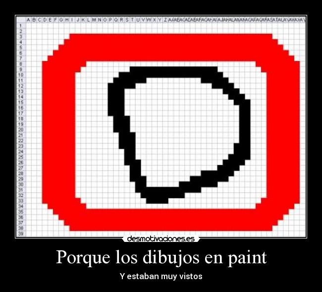 Porque los dibujos en paint - 