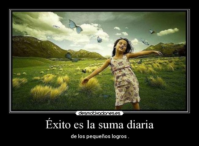 Éxito es la suma diaria -