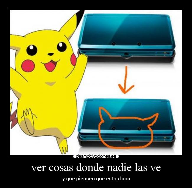 carteles picachu 3ds desmotivaciones