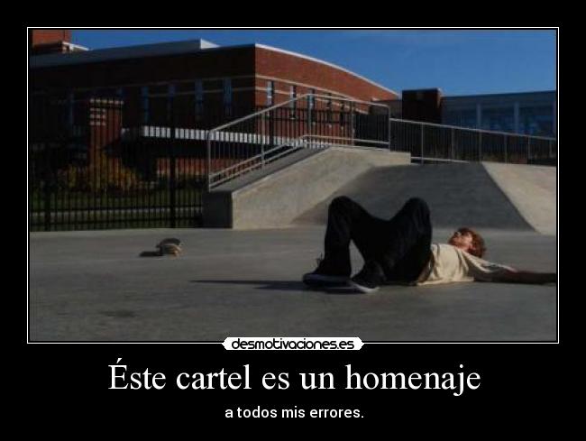 Éste cartel es un homenaje -