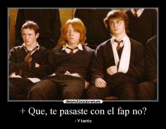 carteles fap harry potter desmotivaciones