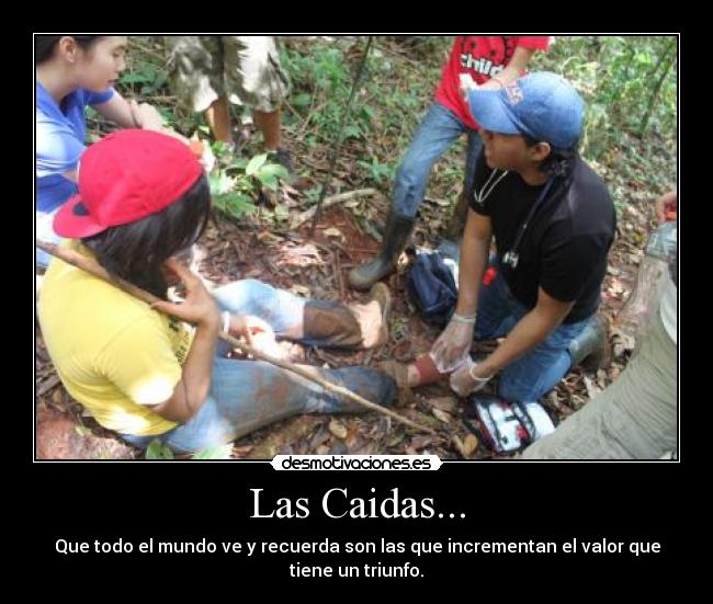 carteles caida las triunfo todo valor desmotivaciones