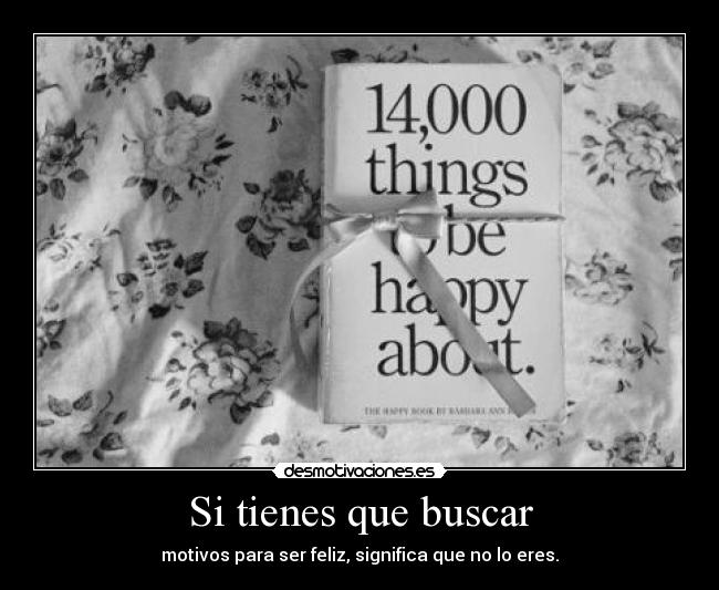 Si tienes que buscar - 