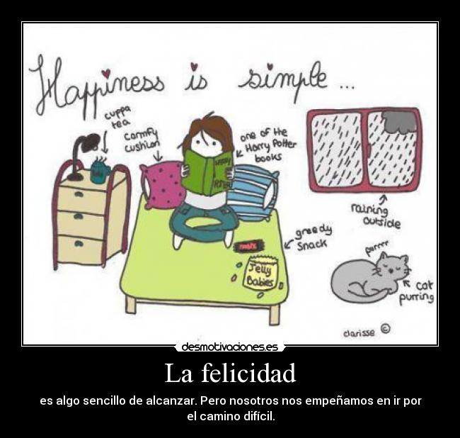 carteles felicidad felicidad sencillo libro harry potter infancia vida siempre foreverclarinetista desmotivaciones