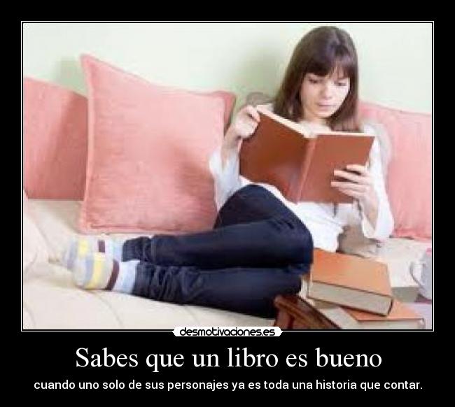 carteles libro personaje chica desmotivaciones