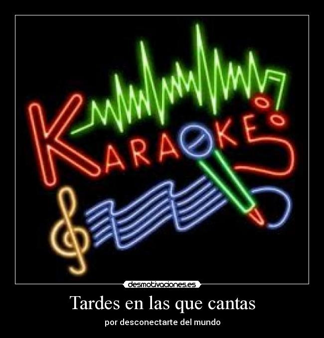 Tardes en las que cantas -