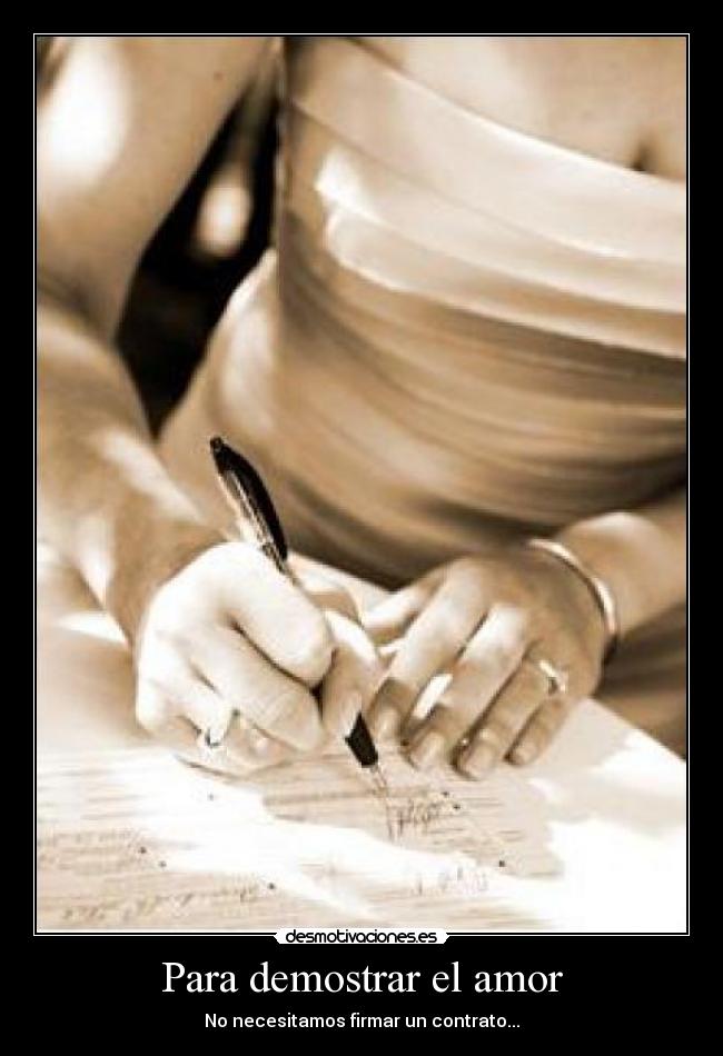 Para demostrar el amor -