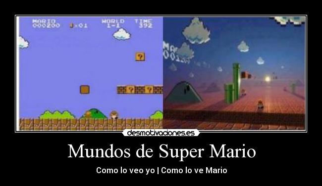 Mundos de Super Mario - Como lo veo yo | Como lo ve Mario