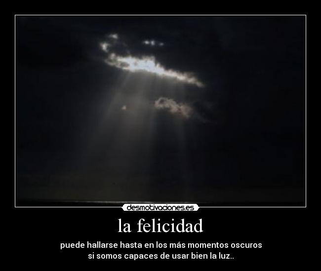 la felicidad -