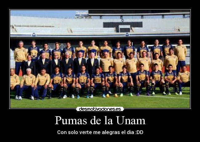 Pumas de la Unam - Con solo verte me alegras el dia :DD