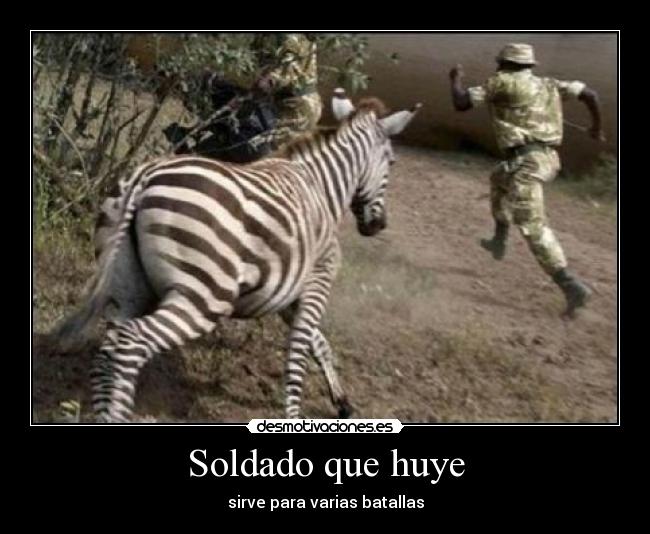 Soldado que huye - sirve para varias batallas