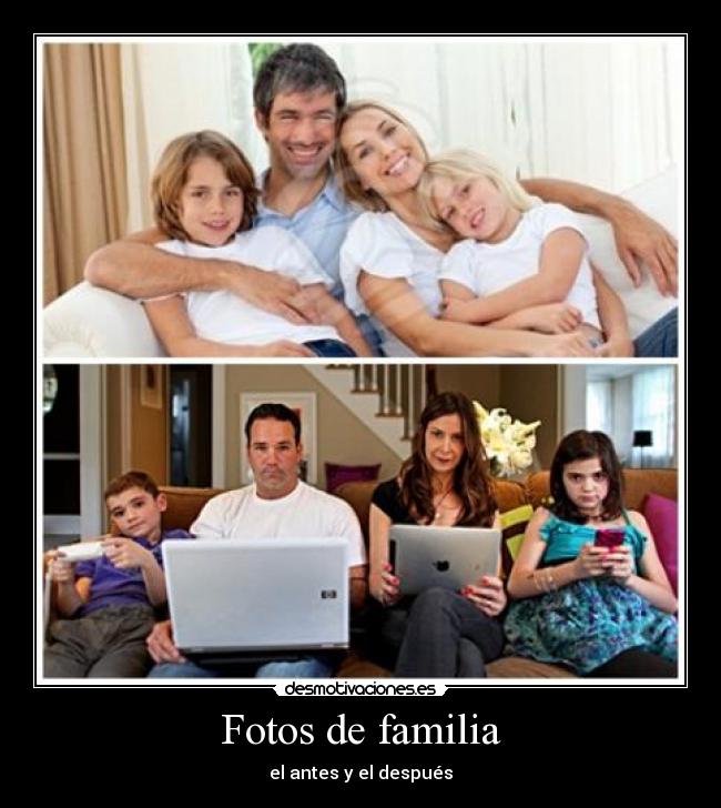 Fotos de familia - el antes y el después