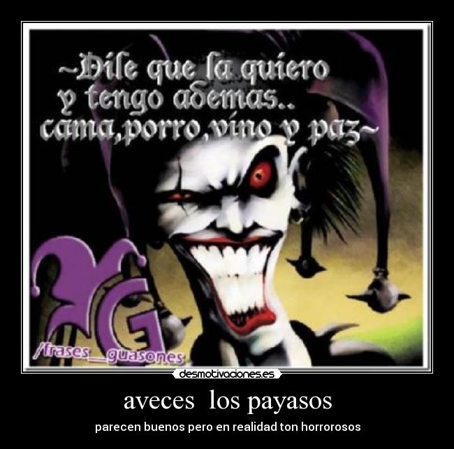 aveces  los payasos - 
