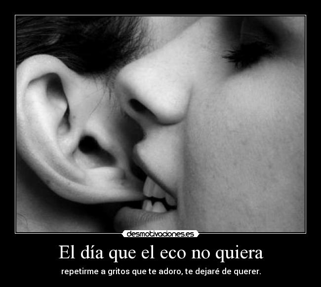 El día que el eco no quiera - 