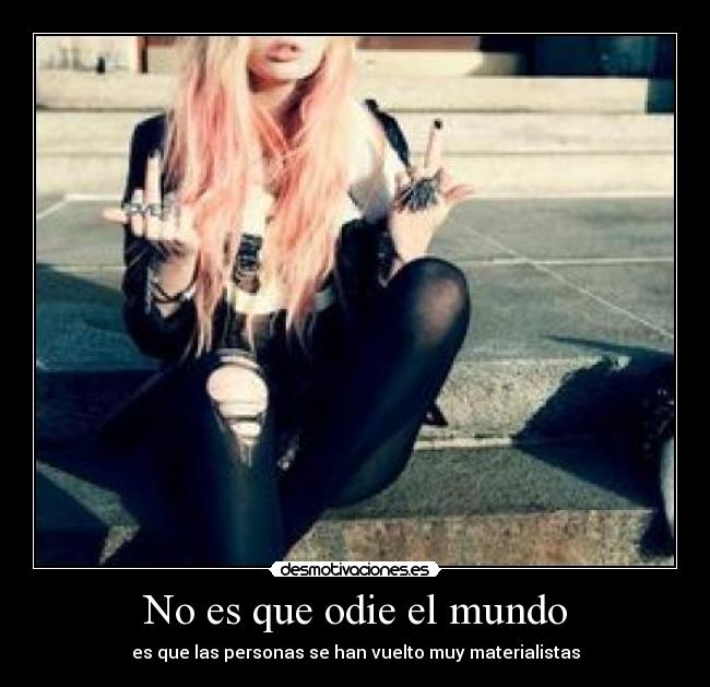 No es que odie el mundo - 