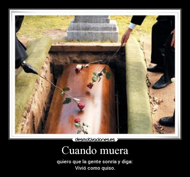 Cuando muera -