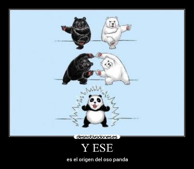 Y ESE - es el origen del oso panda
