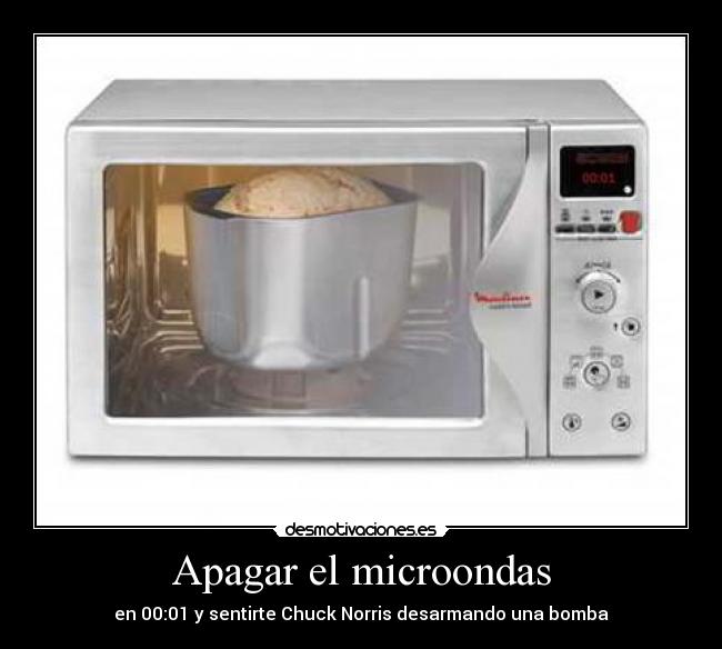 Apagar el microondas -