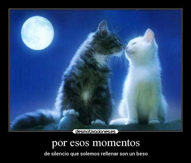 por esos momentos - de silencio que solemos rellenar son un beso