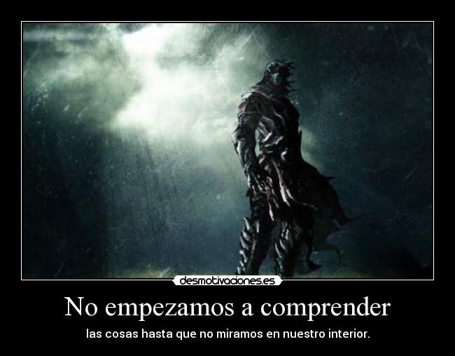 No empezamos a comprender -