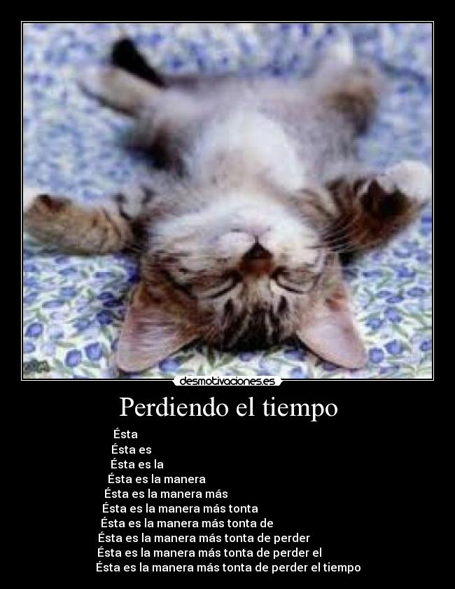 Perdiendo el tiempo -