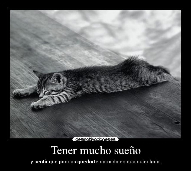 Tener mucho sueño - 