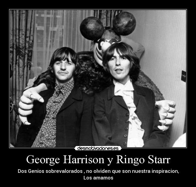 George Harrison y Ringo Starr - 