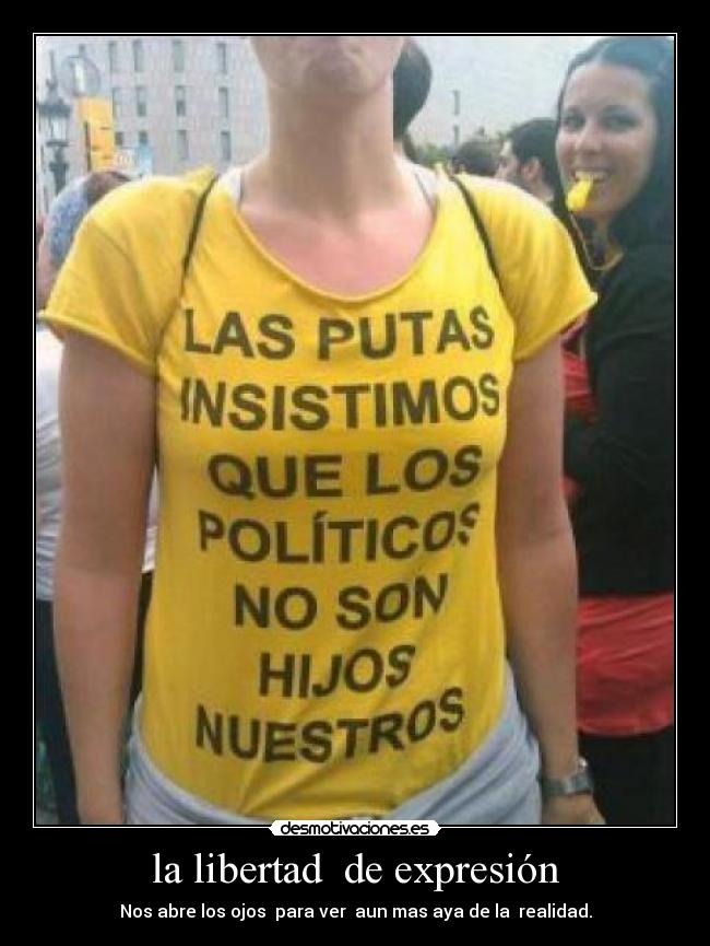 la libertad de expresión -