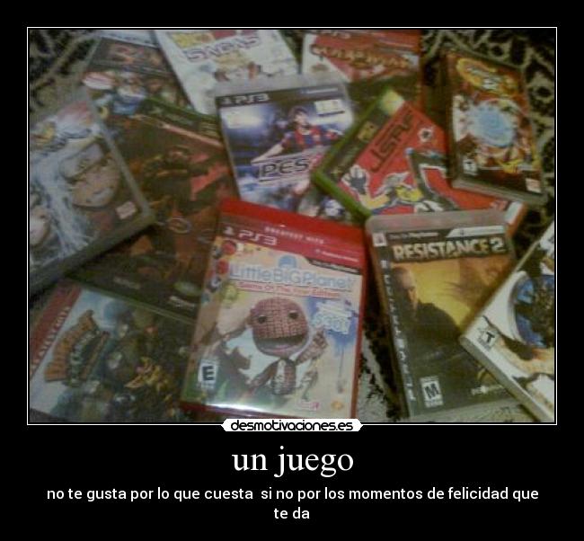 un juego -