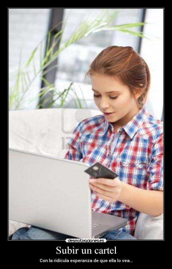 Subir un cartel -