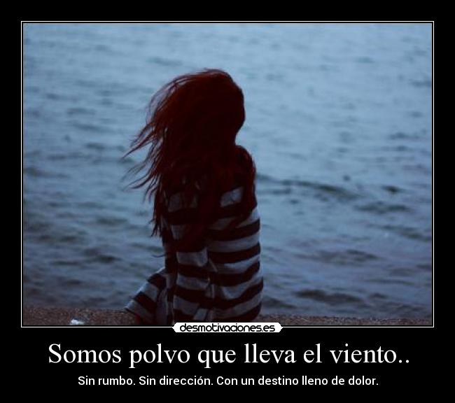Somos polvo que lleva el viento.. - 