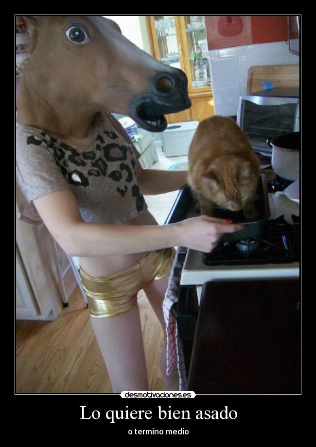 Lo quiere bien asado - o termino medio