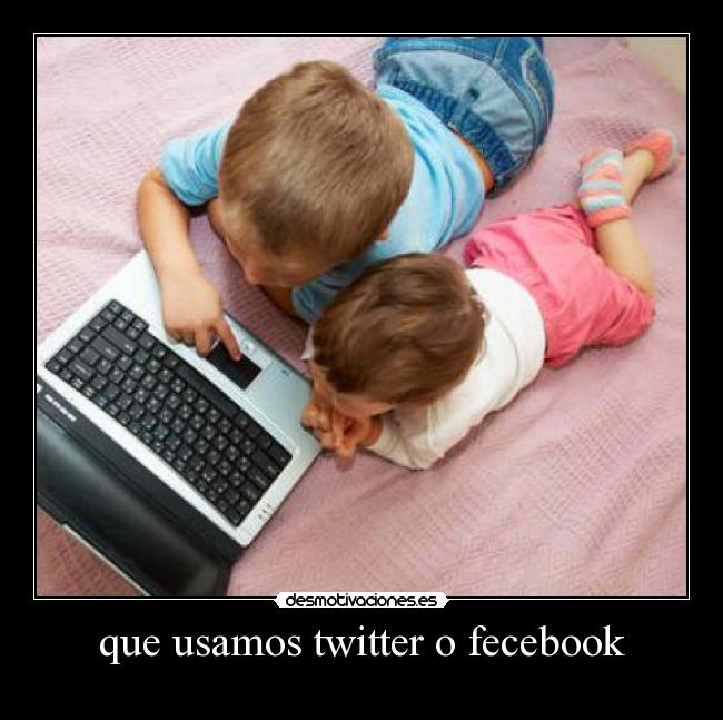que usamos twitter o fecebook - 