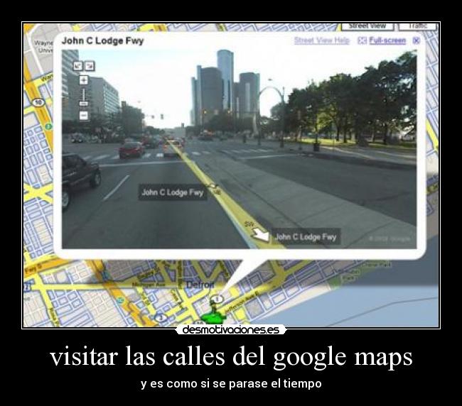 visitar las calles del google maps -