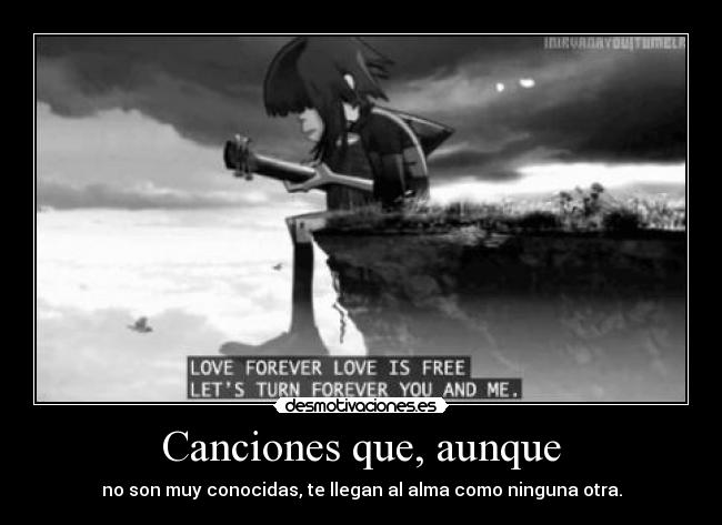 Canciones que, aunque -