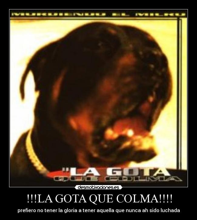 !!!LA GOTA QUE COLMA!!!! - 