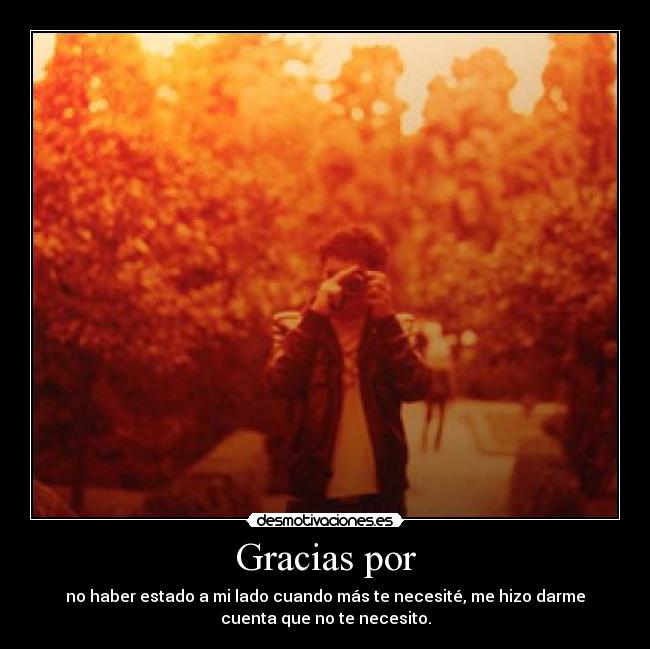 Gracias por -