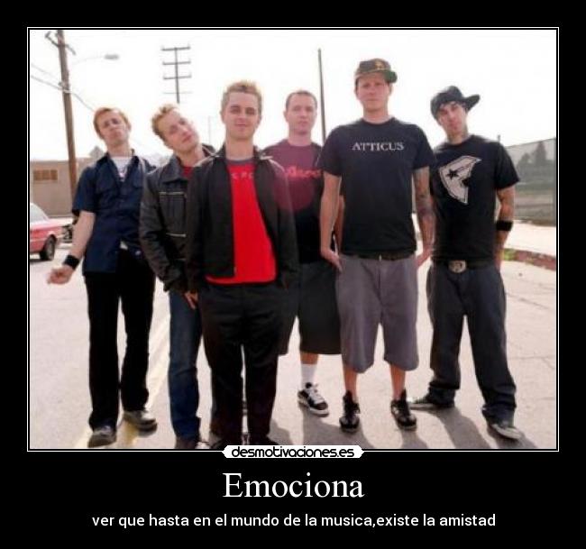 Emociona - ver que hasta en el mundo de la musica,existe la amistad