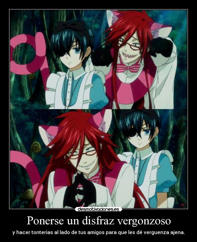 Ponerse un disfraz vergonzoso - 