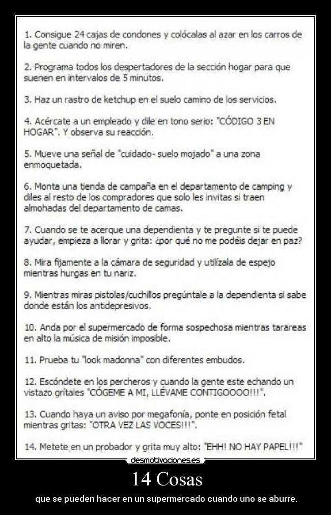 carteles supermercado desmotivaciones